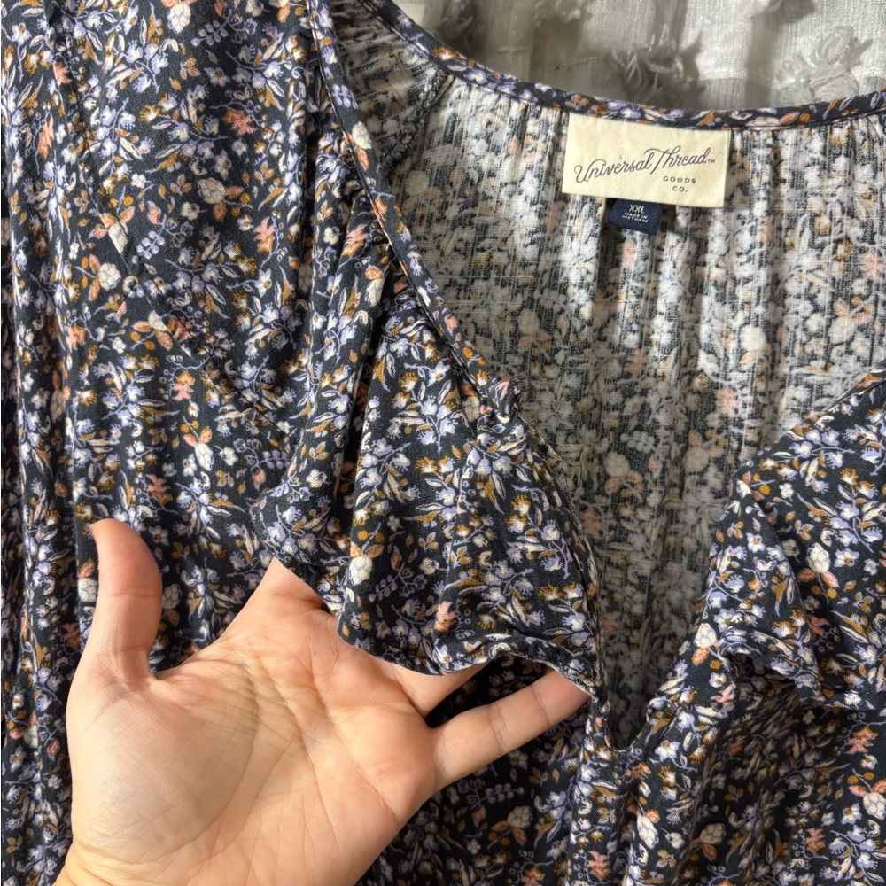 Floral Long Sleeve Dress - Picture 3 of 10